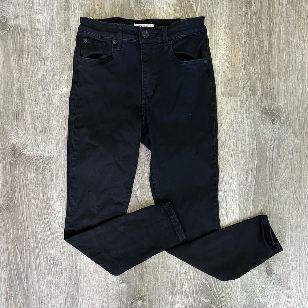 STS Blue Black Skinny Jeans Size 26 Mid Rise Stretch Denim Women’s